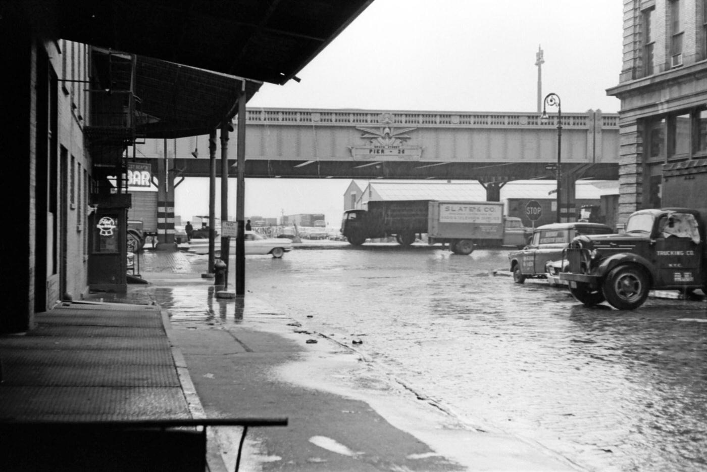 View Of Pier 26 On West Side, Manhattan, 1965