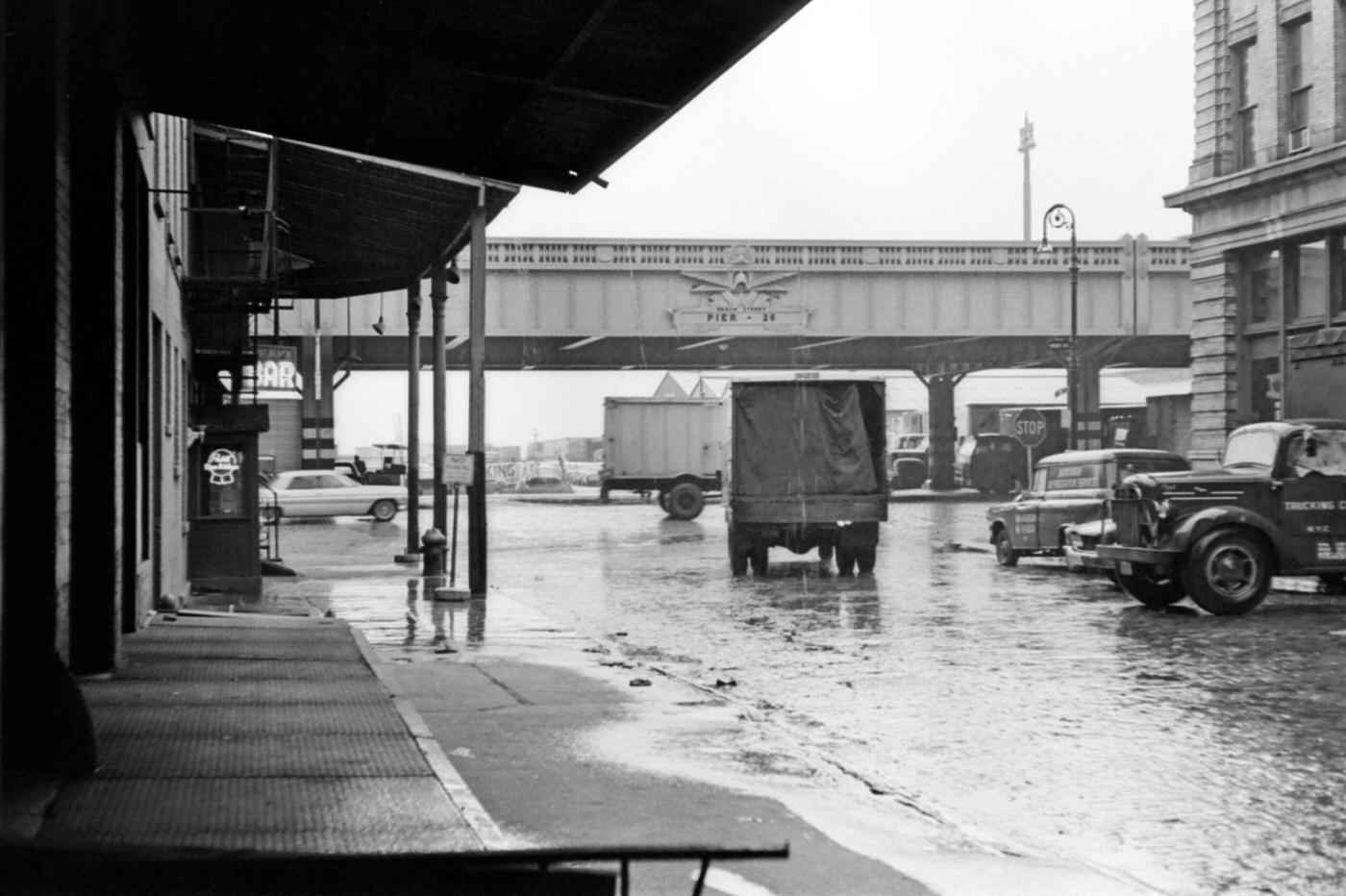 View Of Pier 26 On West Side, Manhattan, 1965