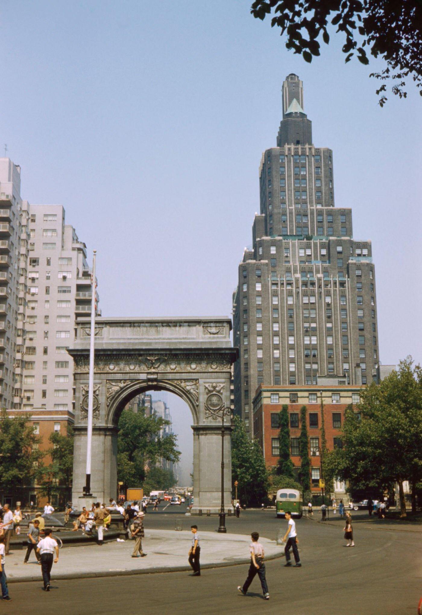 Washington Square Park, Manhattan, 1961