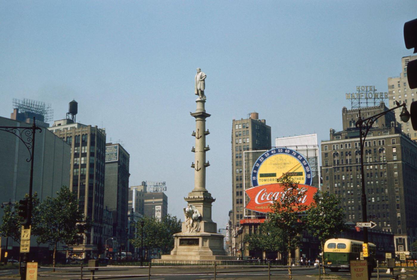 Columbus Circle, Manhattan, 1961