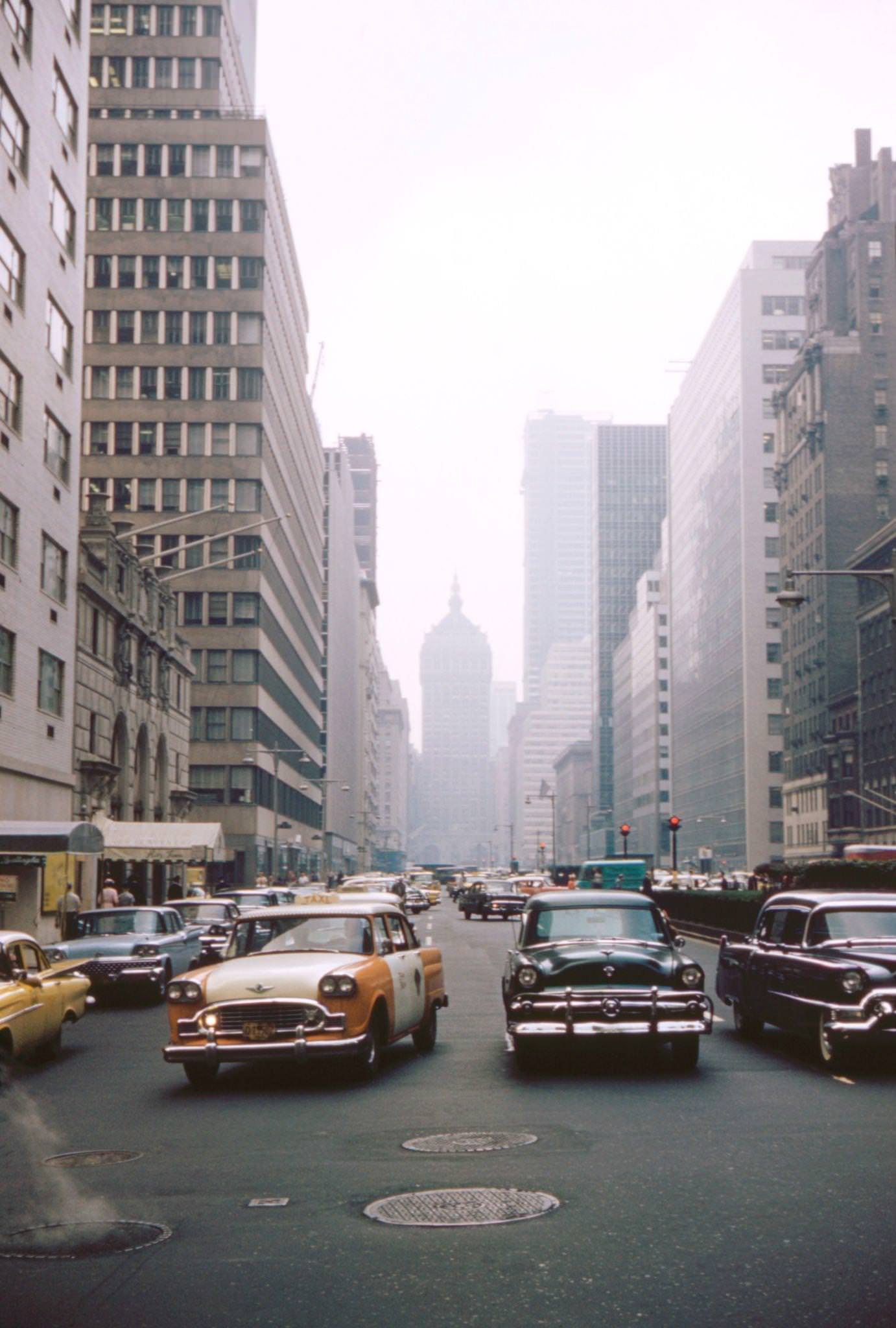 Park Avenue Looking South, Manhattan, 1961