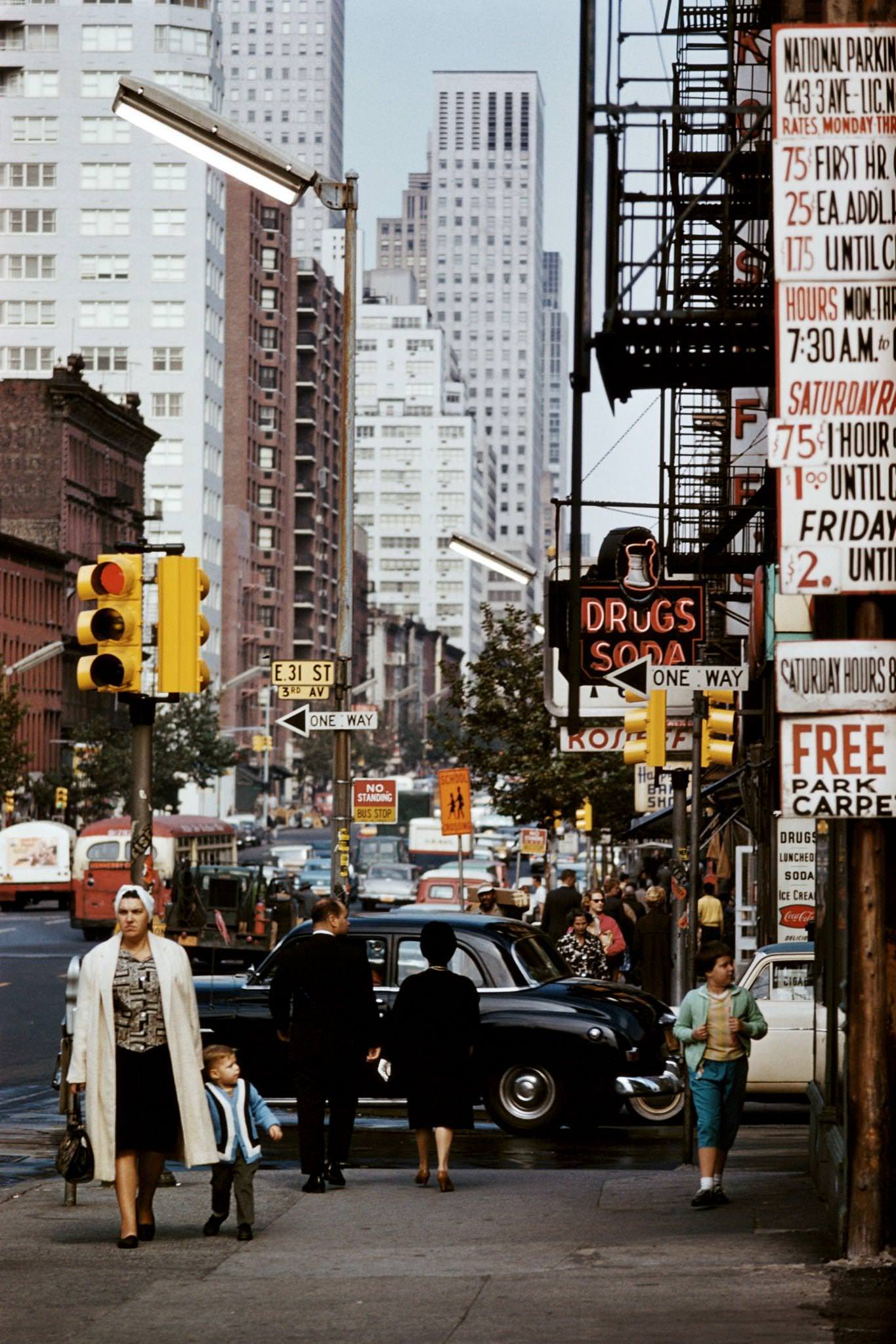 Junction Of East 31St Street And Third Avenue, Manhattan, 1962
