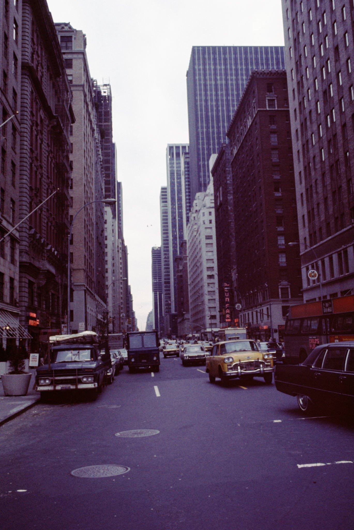 Traffic On Avenue Of The Americas In Midtown Manhattan, 1962