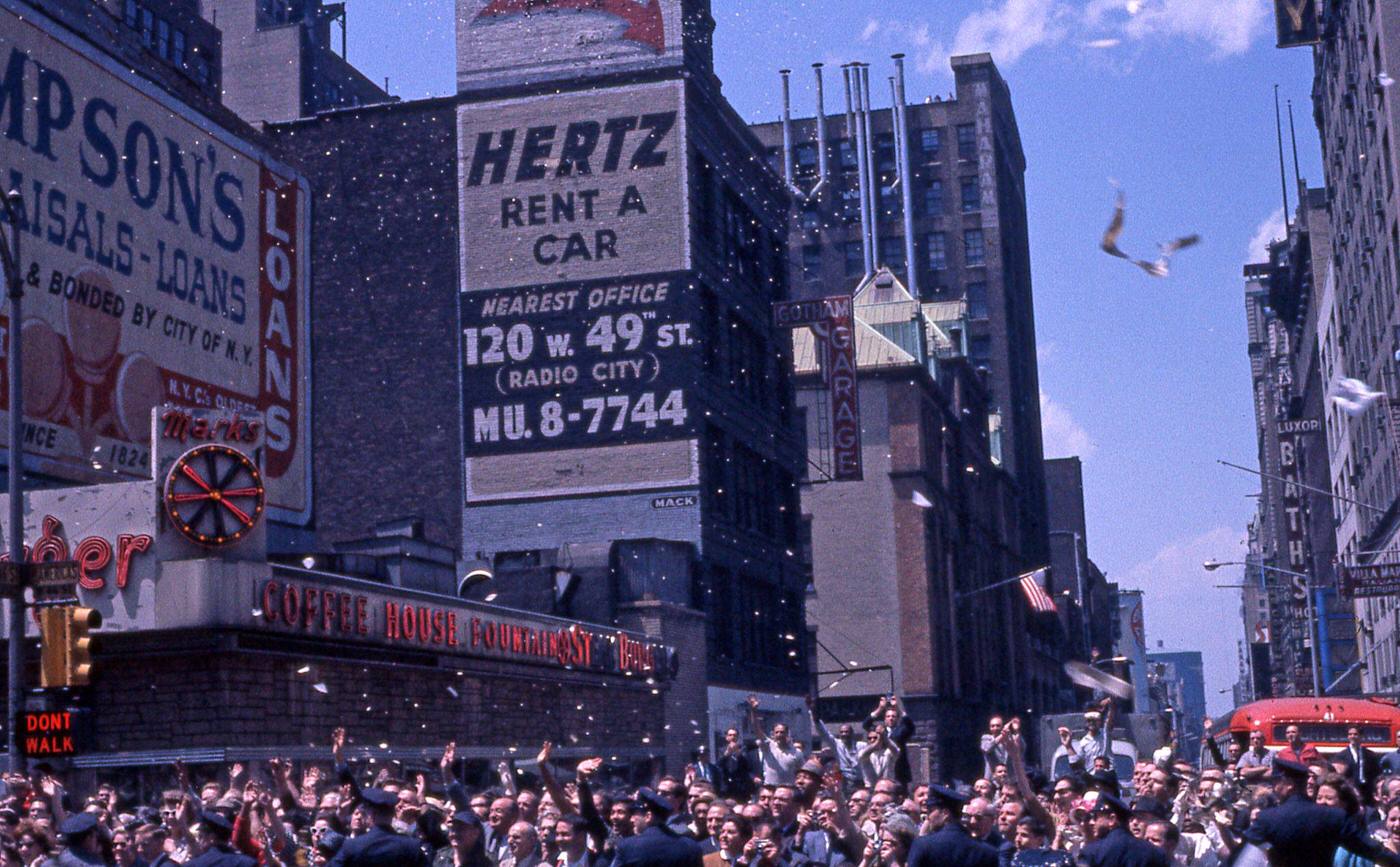 Crowd On 6Th Avenue For Gordon Cooper'S Ticker Tape Parade, Manhattan, 1963