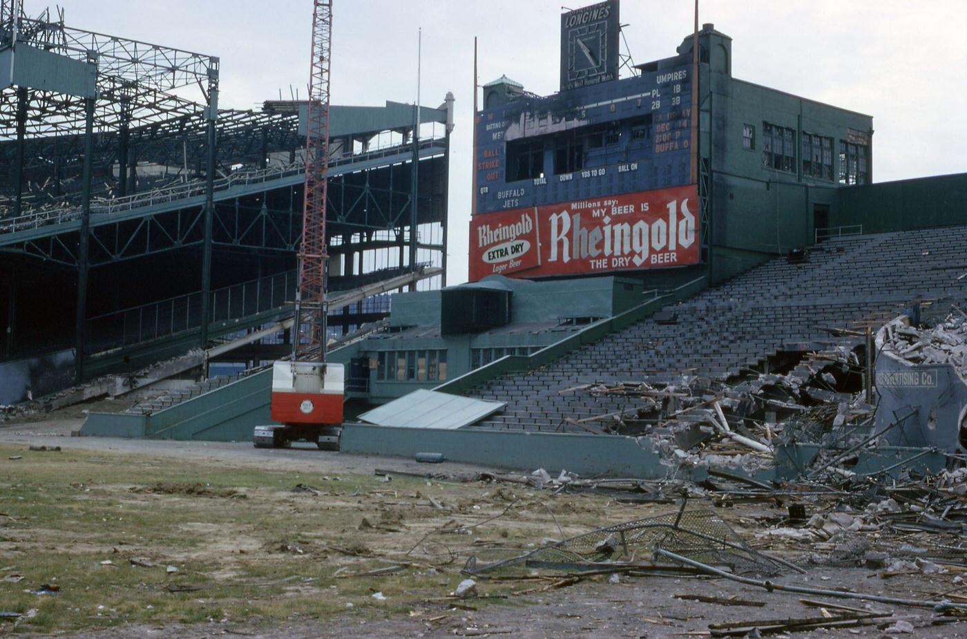 Demolition Underway At The Polo Grounds, Upper Manhattan, 1964
