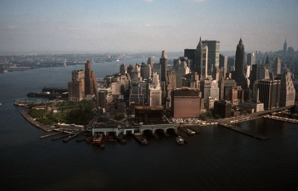Aerial View Of Lower Manhattan, 1966