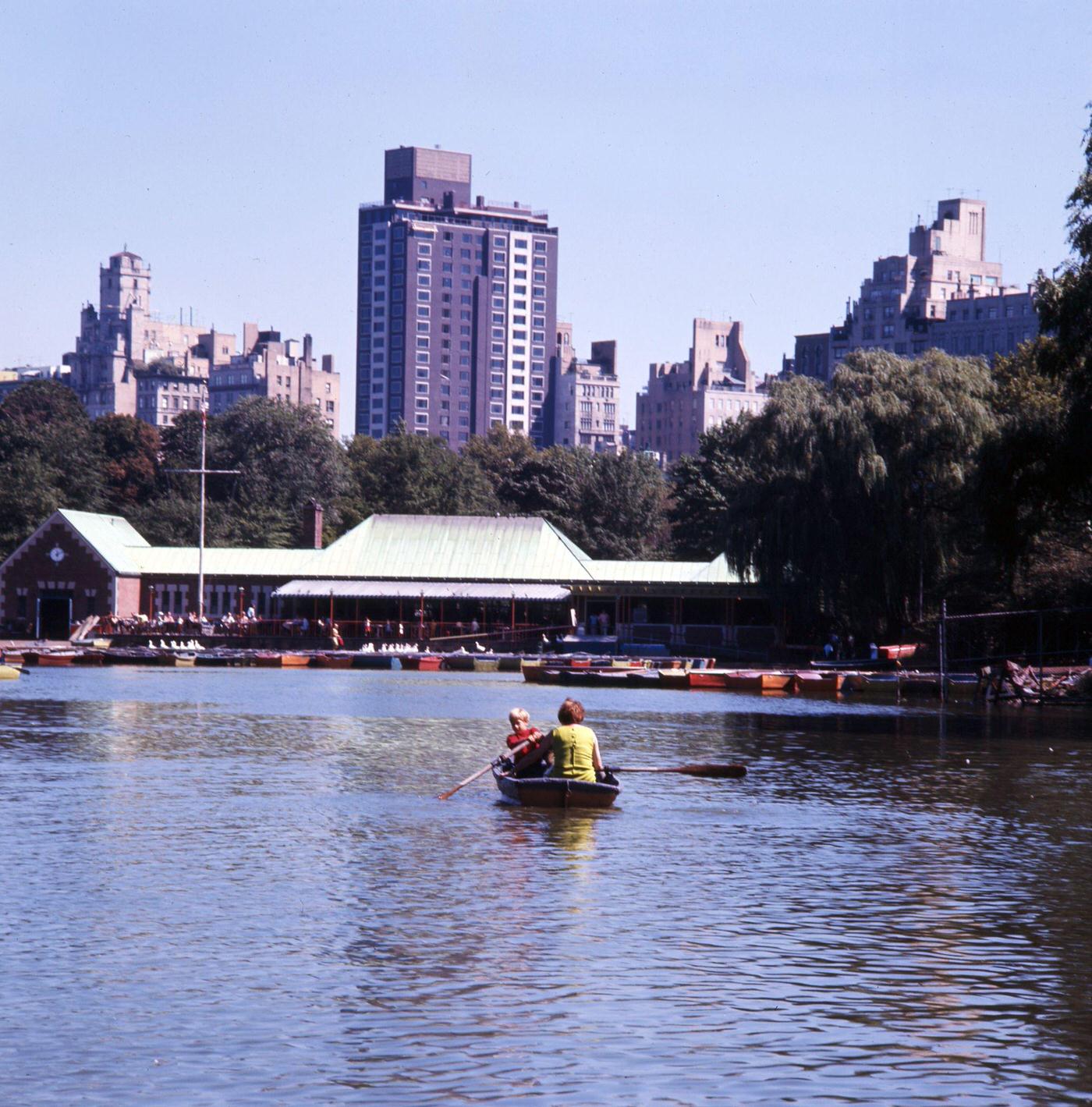 Rowboat On Central Park Lake, Manhattan, 1969