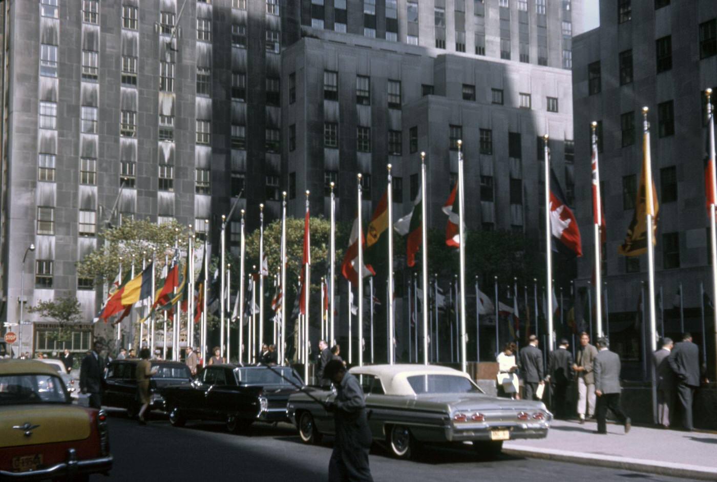 View Of Rockefeller Plaza, Manhattan, 1963
