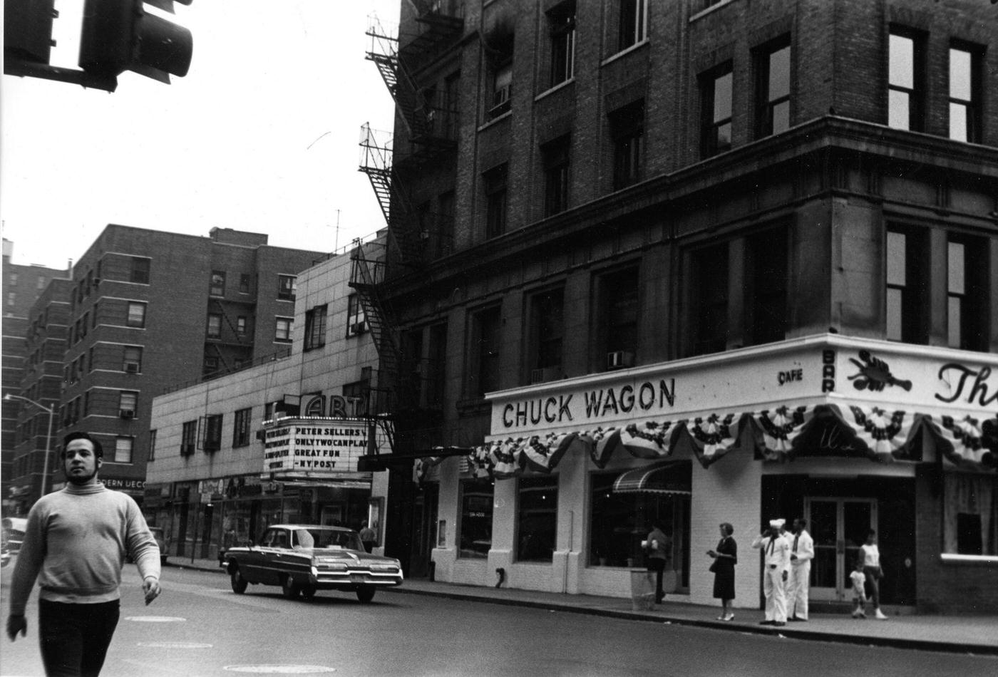 Joe Cino On East 8Th Street, View Of American Theatre Producer Walking In Greenwich Village, Manhattan, 1962