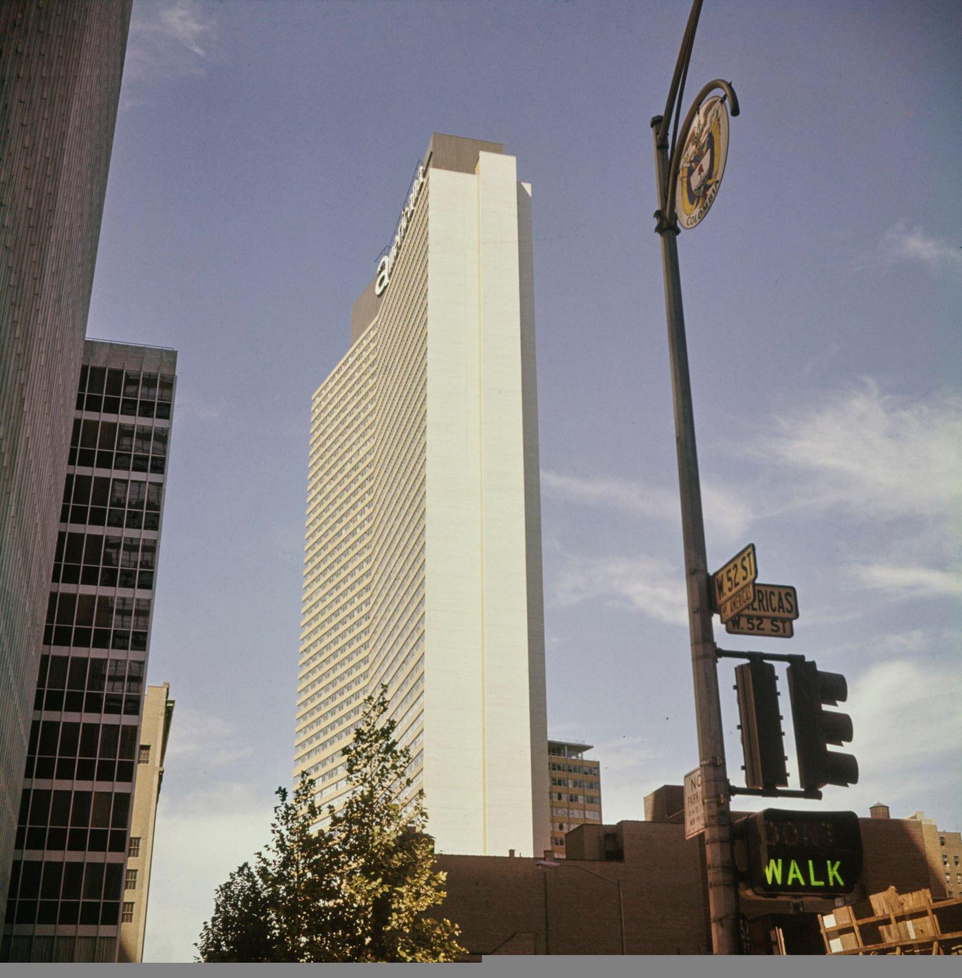 View Of Americana Hotel, Later Renamed Sheraton New York Times Square Hotel, Manhattan, 1962