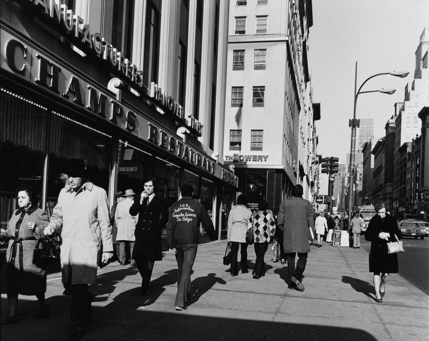 Looking North On Fifth Avenue From The Empire State Building, Manhattan, 1974.