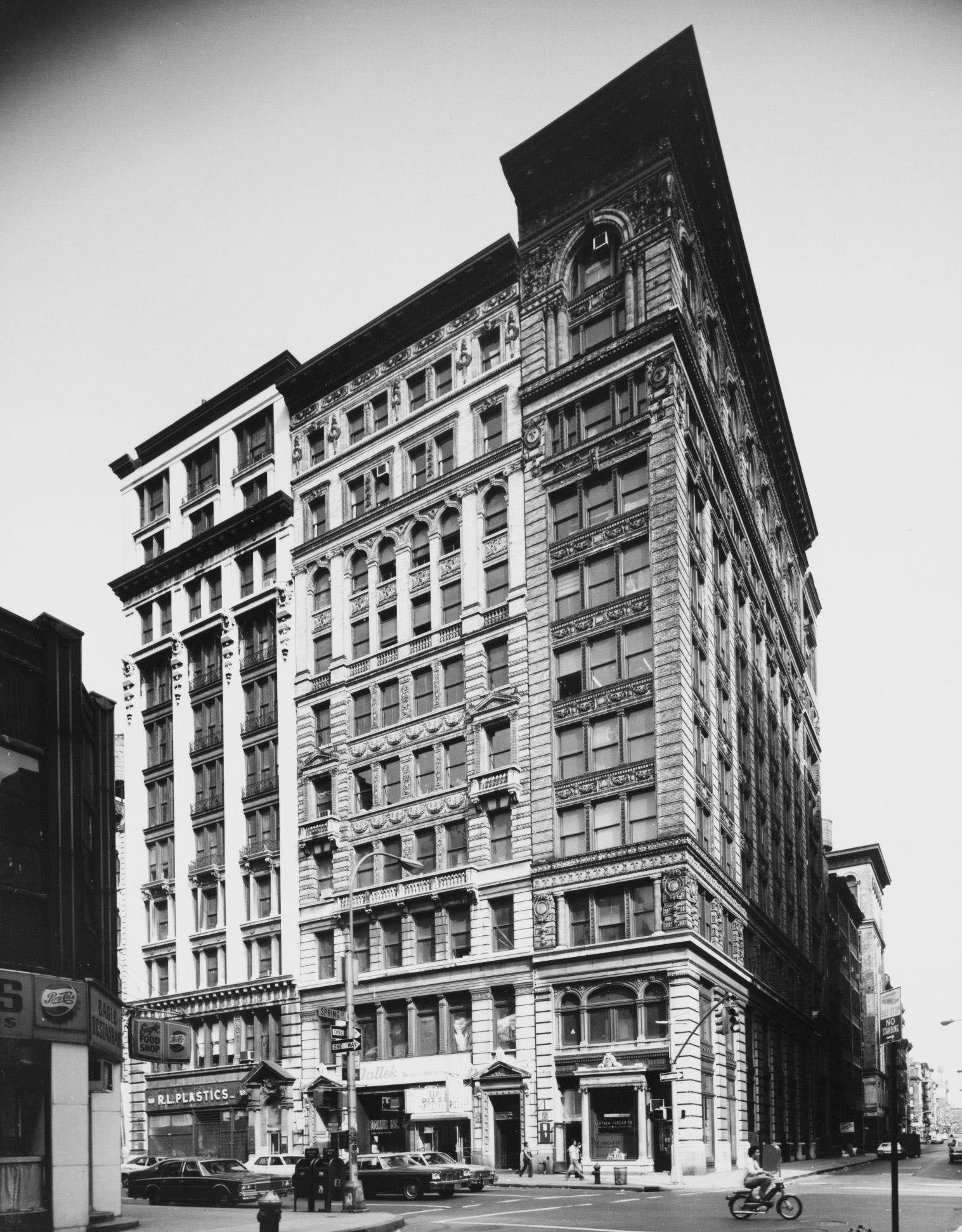 Corner Of Spring Street And Broadway, Manhattan, 1975.