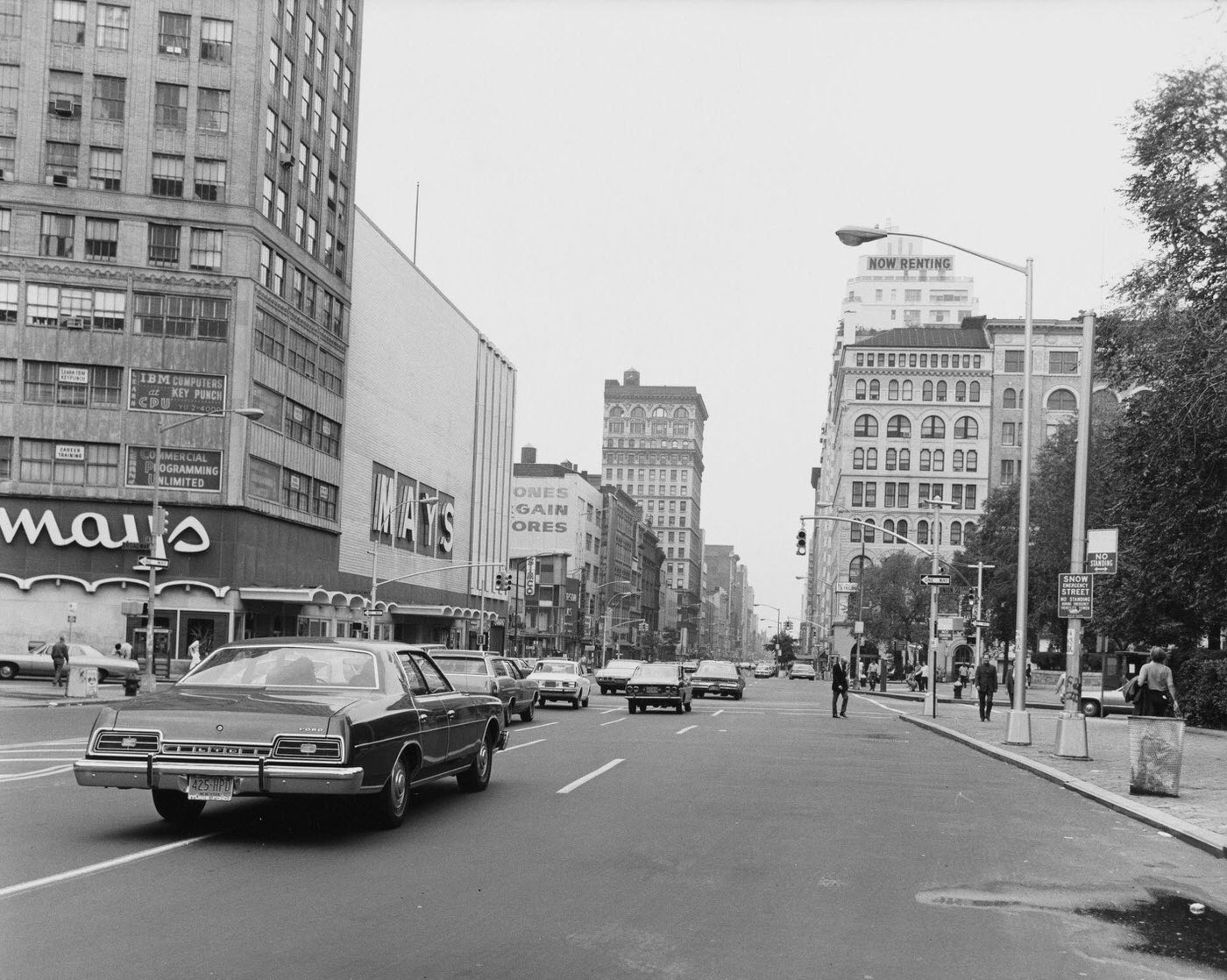 Vehicular Traffic At The Corner Of East 14Th Street And Broadway, Manhattan, 1975.