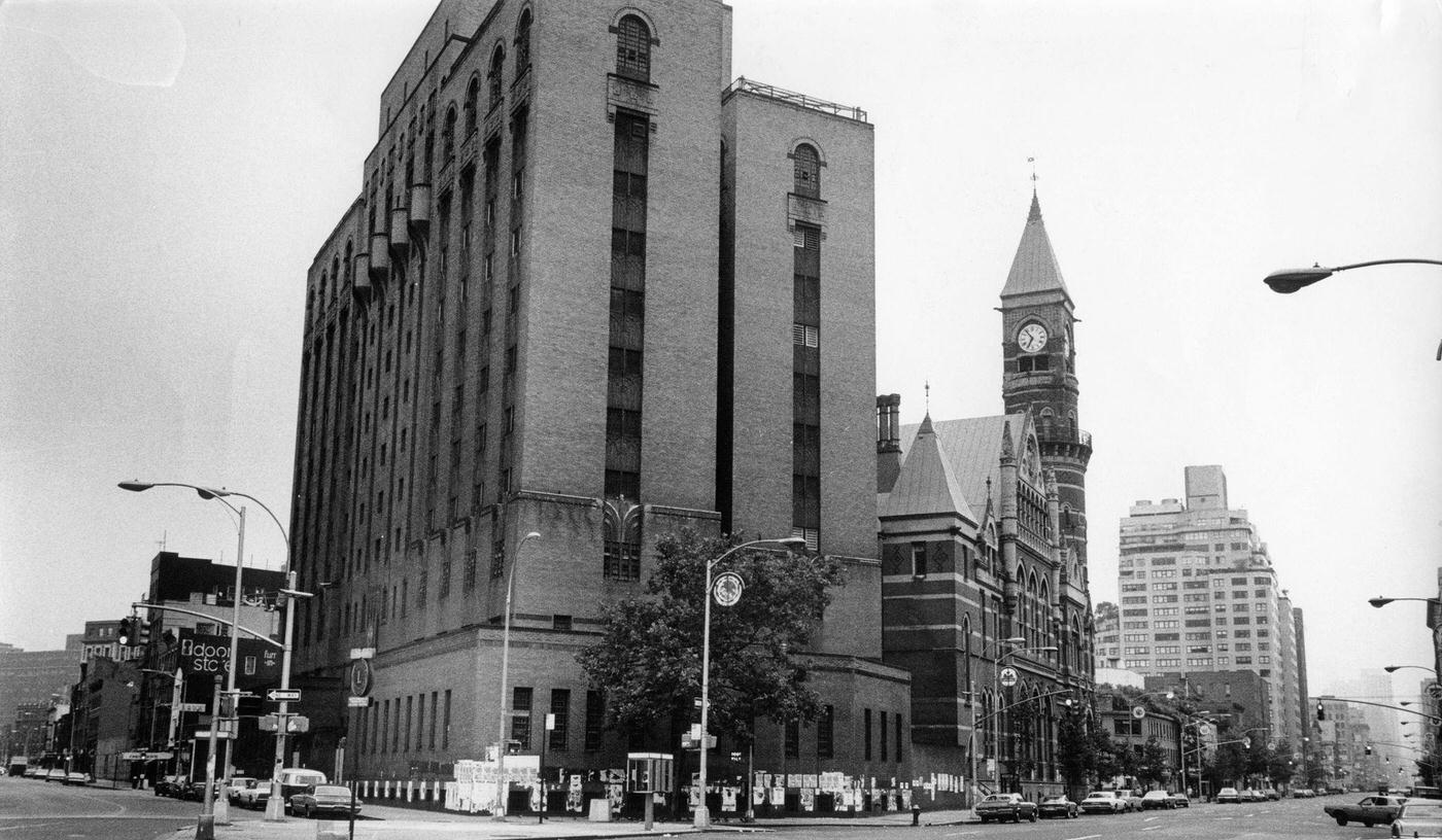 Exterior View Of Women'S House Of Detention In Greenwich Village, Closed And Slated For Demolition, Manhattan, 1973