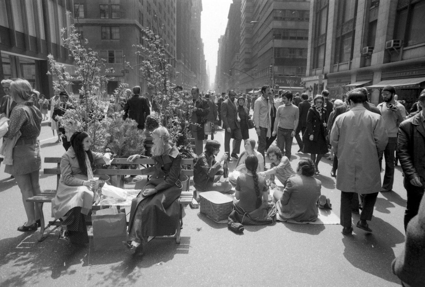 Madison Avenue Closed For Earth Week, Manhattan, 1971