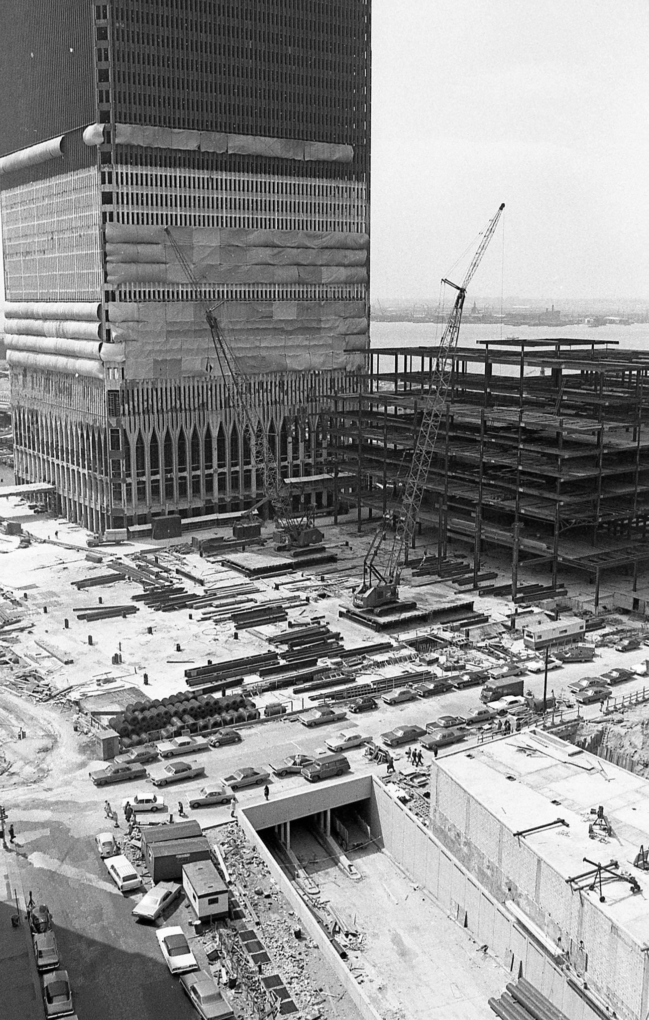 World Trade Center Under Construction, Manhattan, 1970