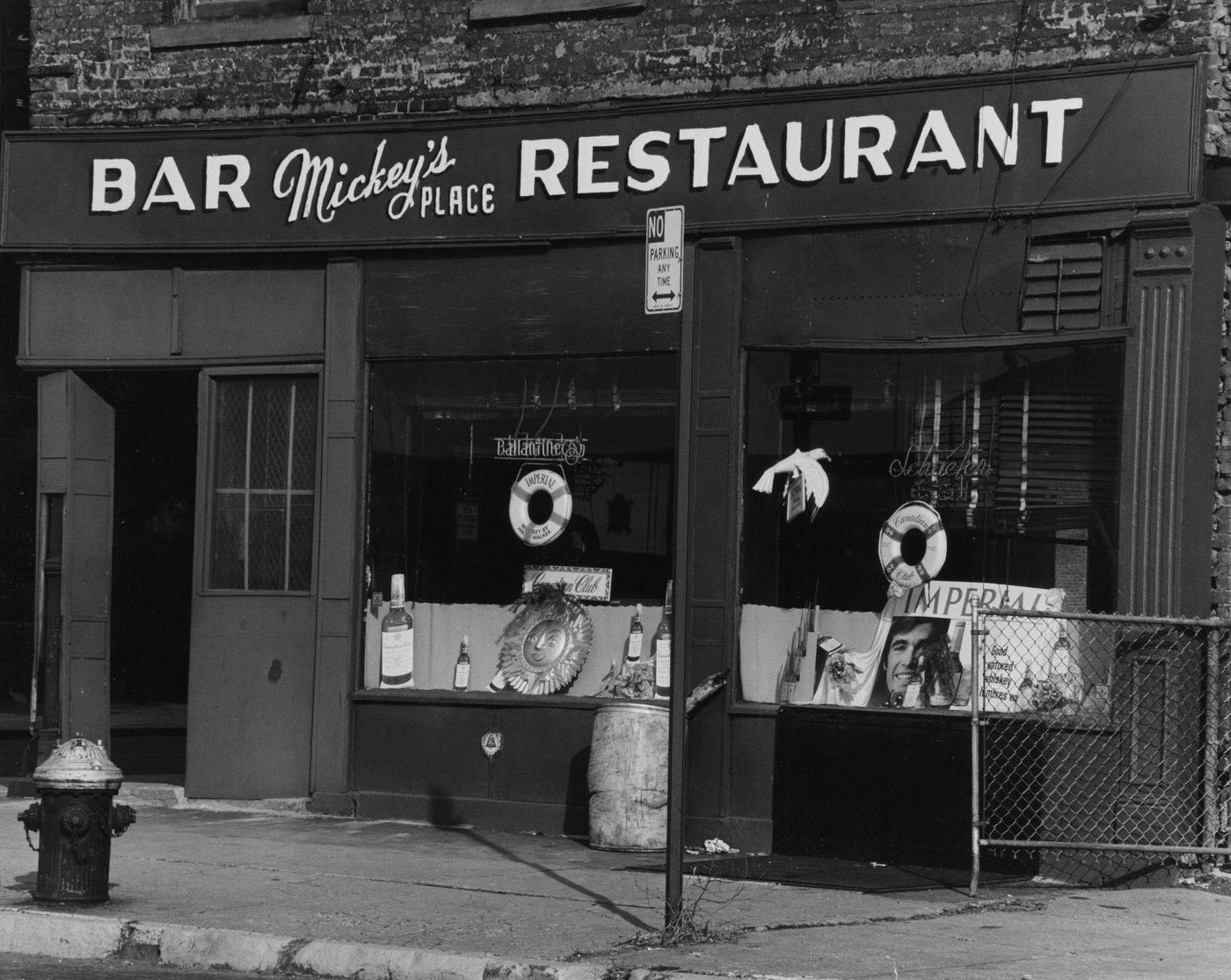 Exterior View Of Mickey'S Place Bar And Restaurant, Tribeca, Manhattan, 1975