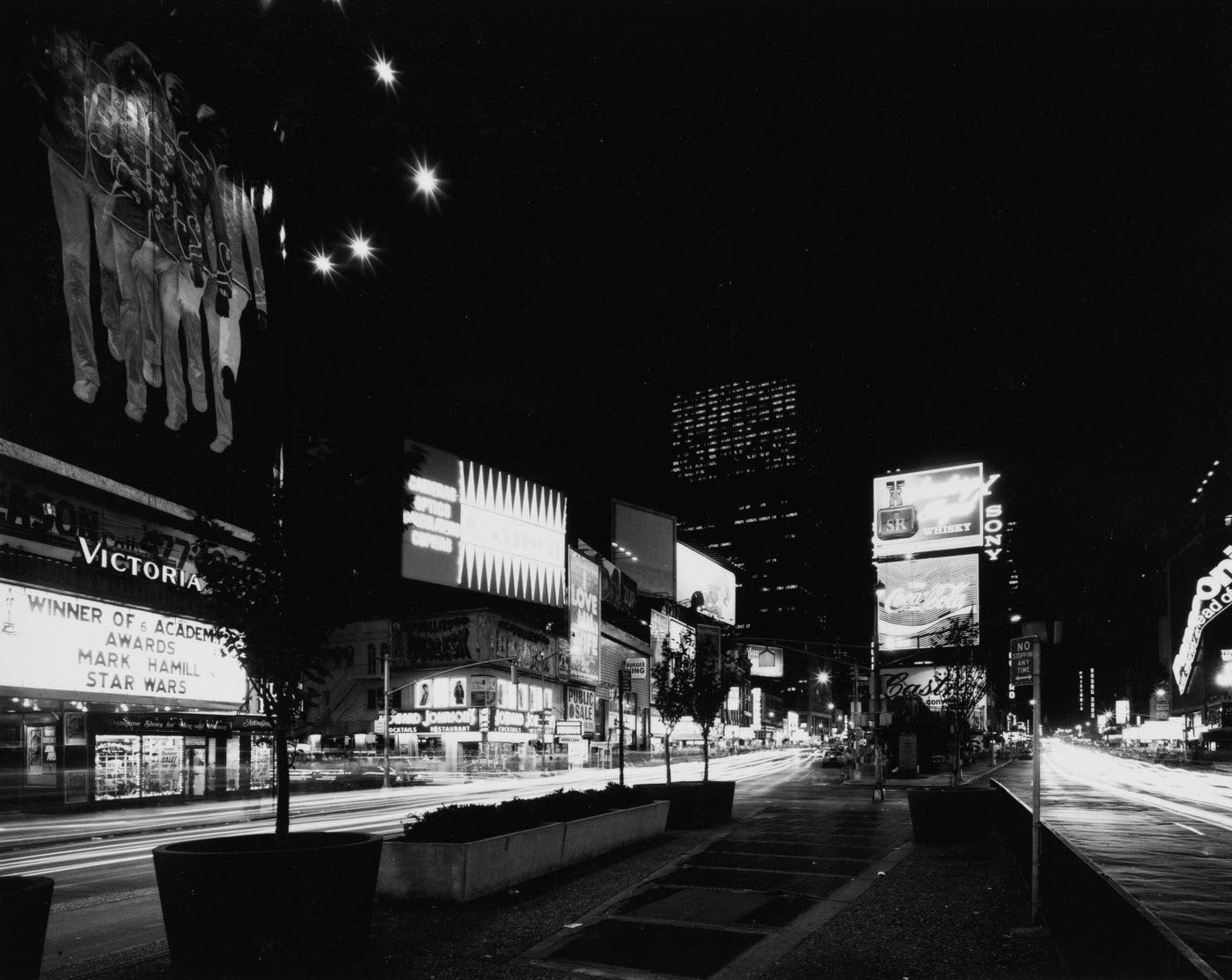 Nighttime View Of Times Square, Manhattan, 1978-1979