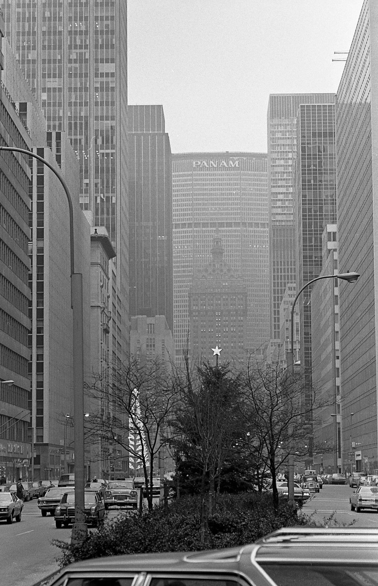 View Looking South Along Park Avenue At East 50Th Street, Manhattan, 1972