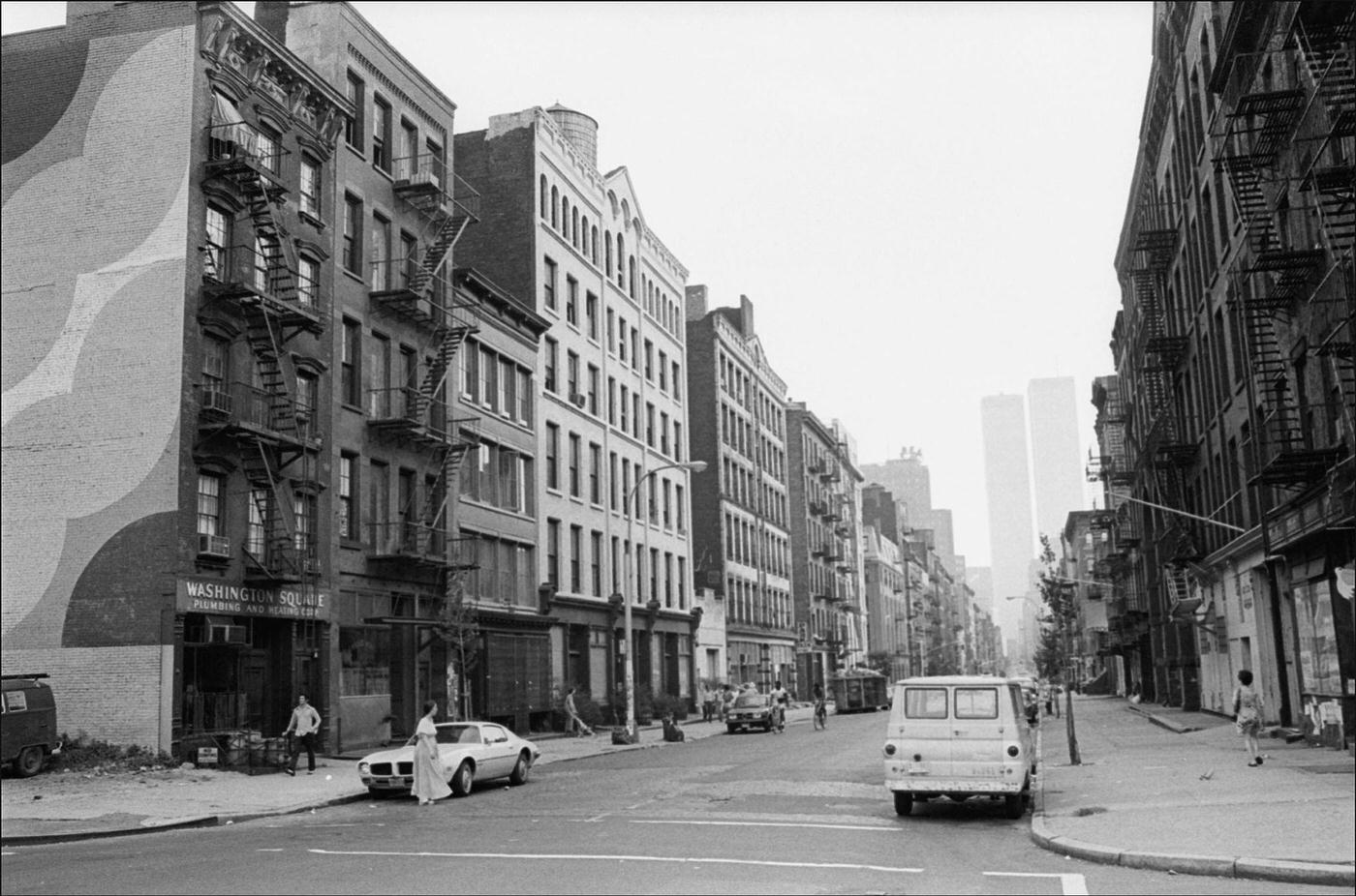 West Broadway Looking South From Houston Street, Manhattan, 1974