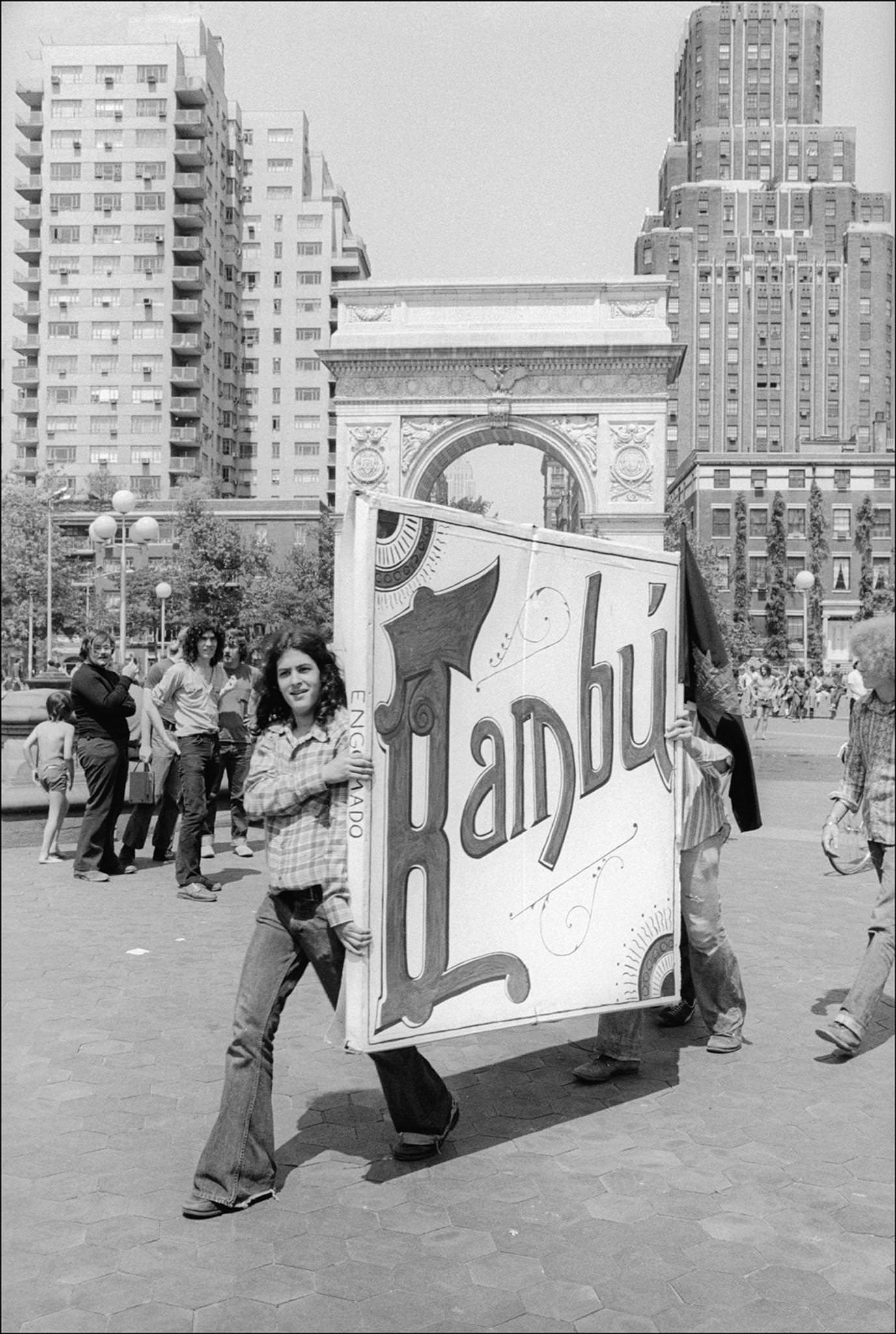 Demonstrators At Marijuana Smoke-In March From Washington Square To Central Park, Manhattan, 1974