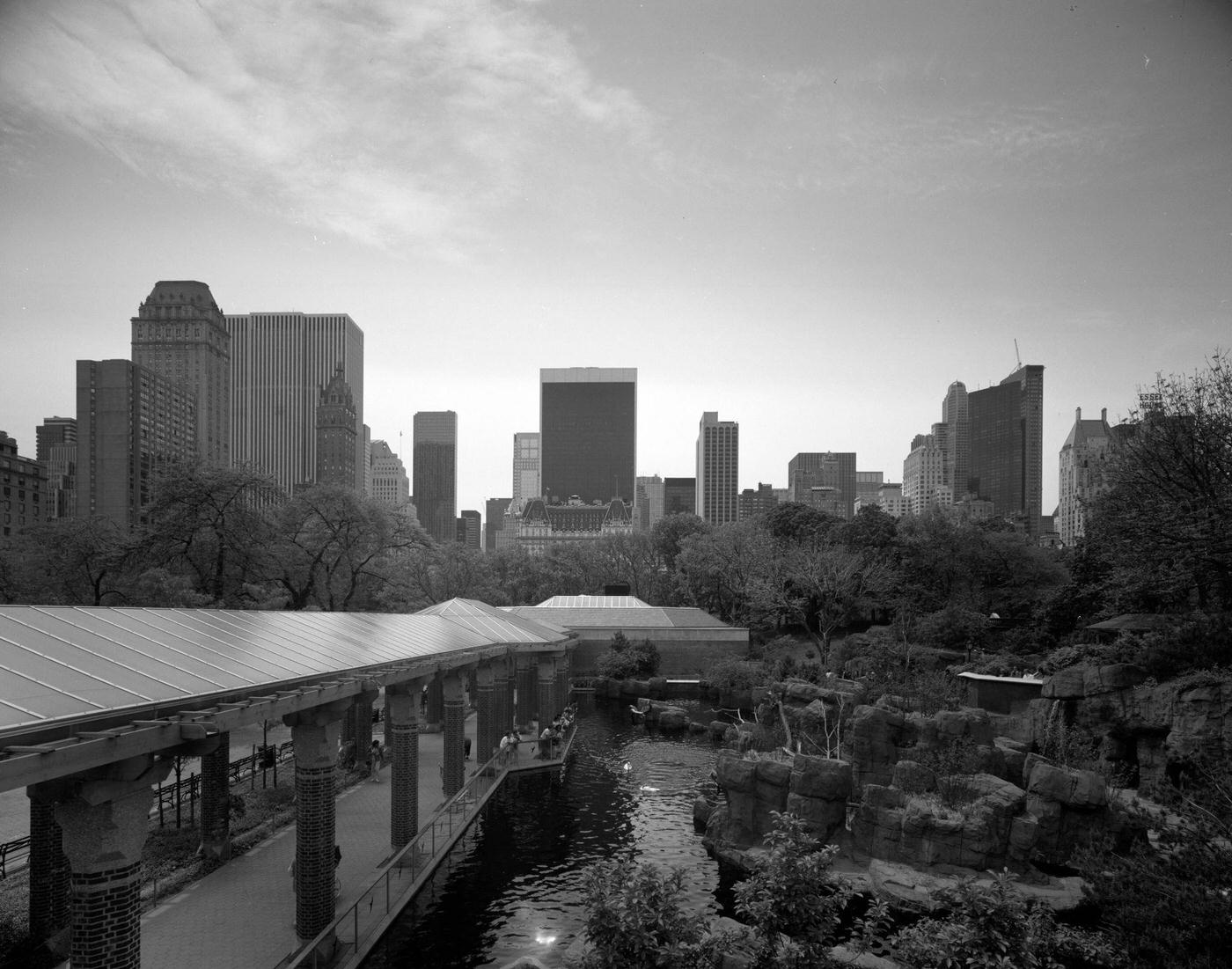 View Of The Sea Lion Exhibit At The Central Park Zoo, Manhattan, 1979