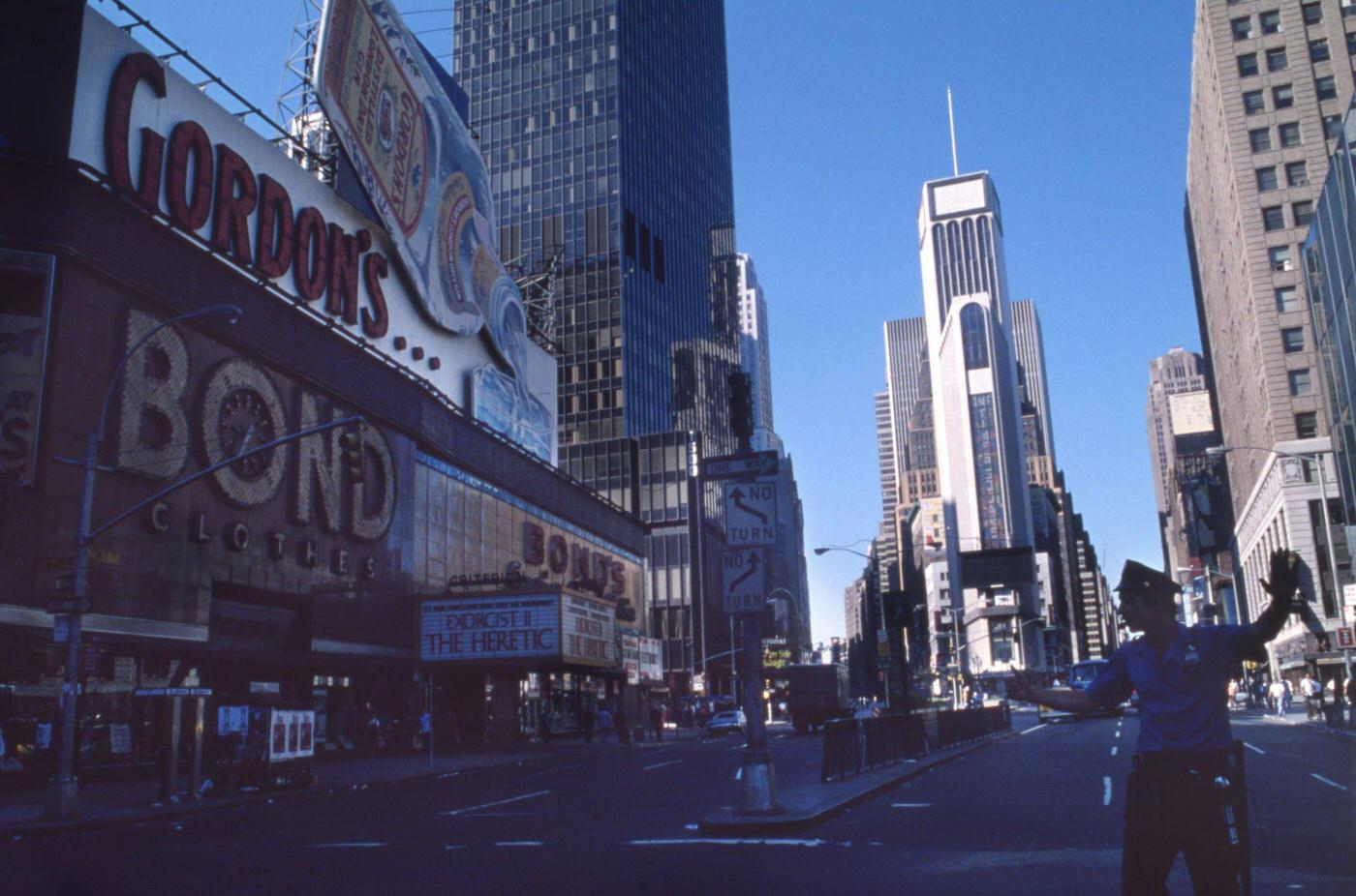 Times Square During a Blackout in Manhattan, Date Unknown.