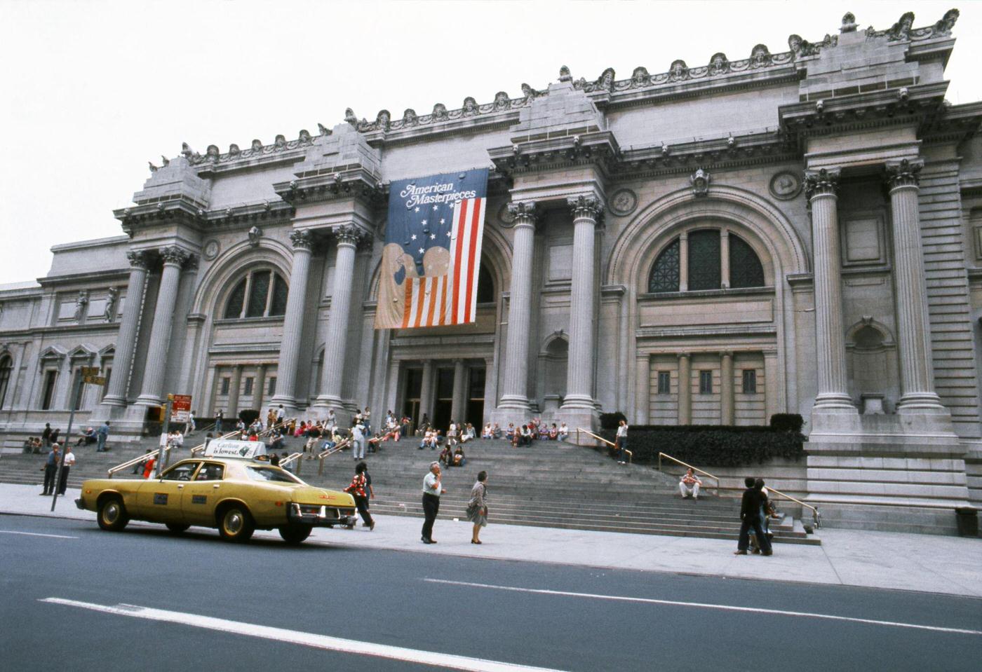 Exterior of The Metropolitan Museum of Art at 5th Avenue and E. 82nd Street, Manhattan, 1976