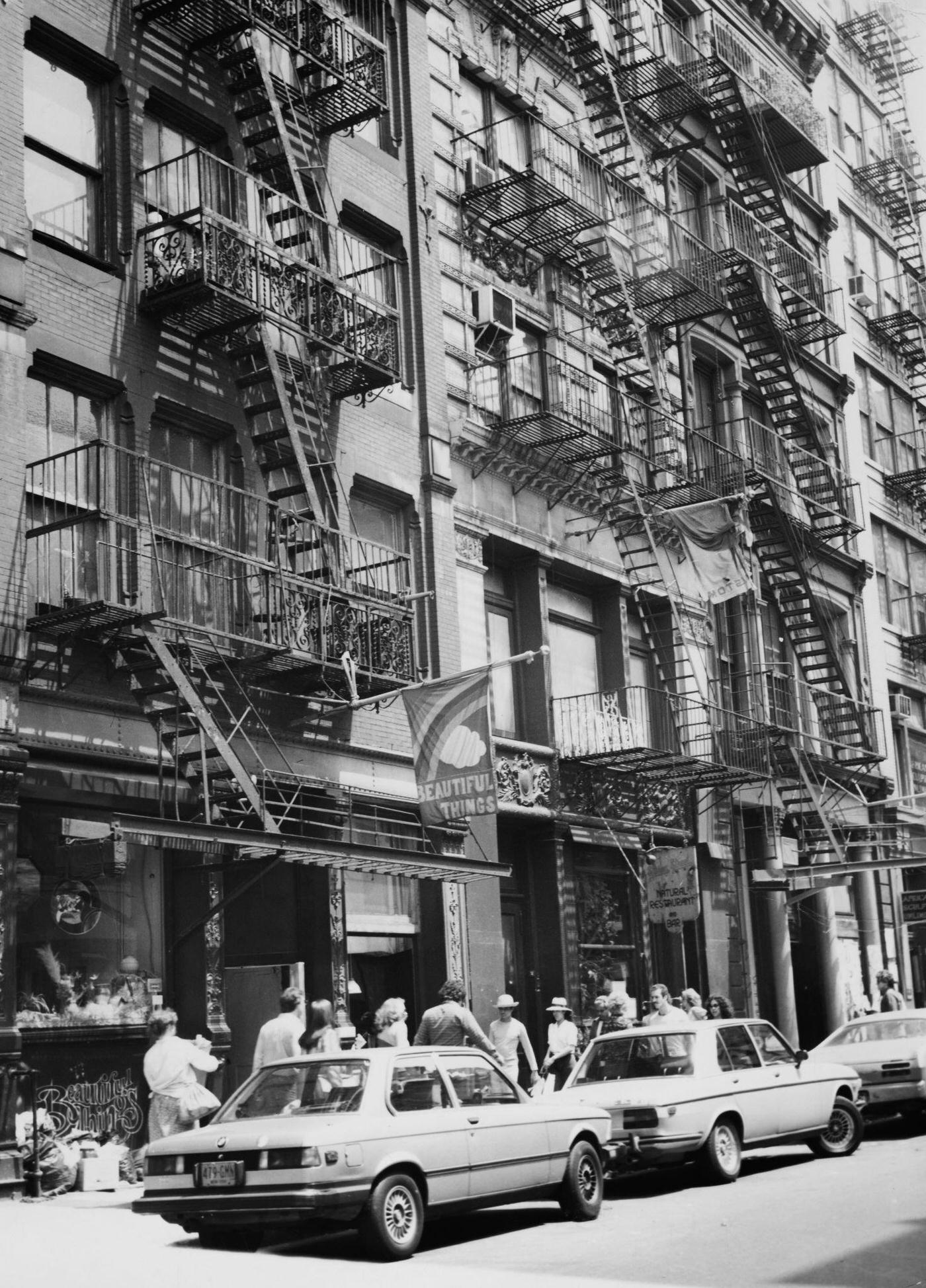 Pedestrians In Greenwich Village, Lower Manhattan, 1980