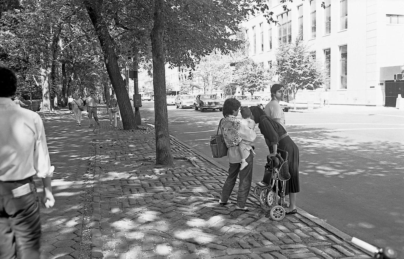 Pedestrians At 5Th Avenue &Amp;Amp; East 61St Street, Manhattan, 1987