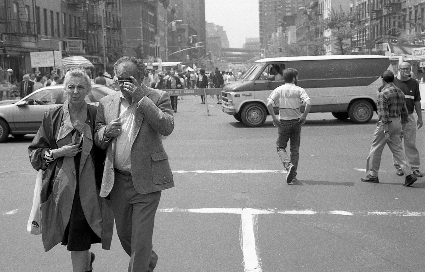 Couple Walking On 9Th Avenue, Hell'S Kitchen, Manhattan, 1989