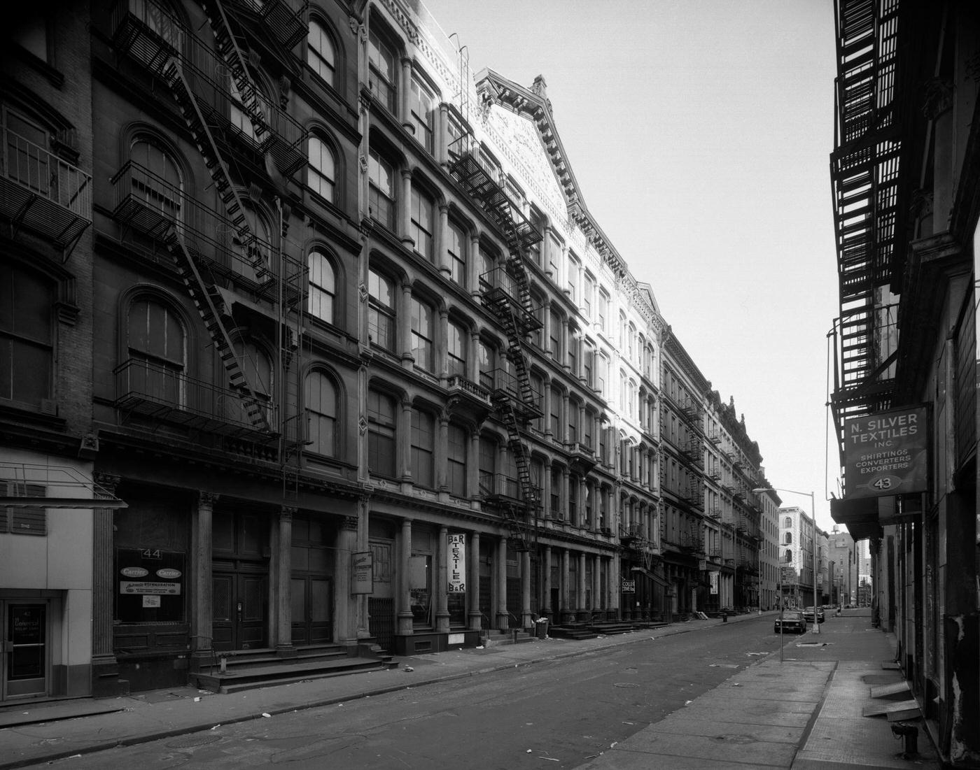 View Of White Street Between Church Street And Broadway, Manhattan, 1980S