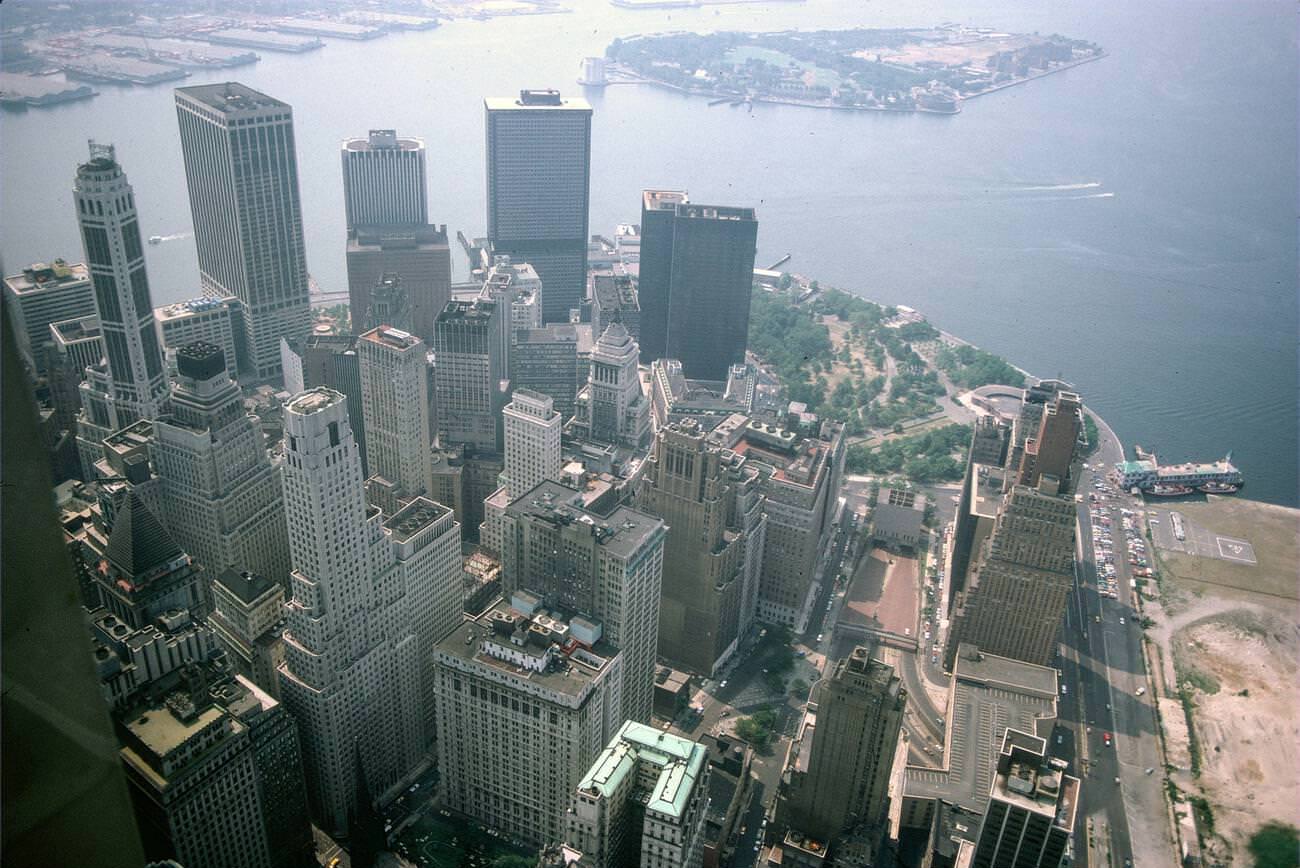View Of Lower Manhattan From The World Trade Centre, Manhattan, 1980