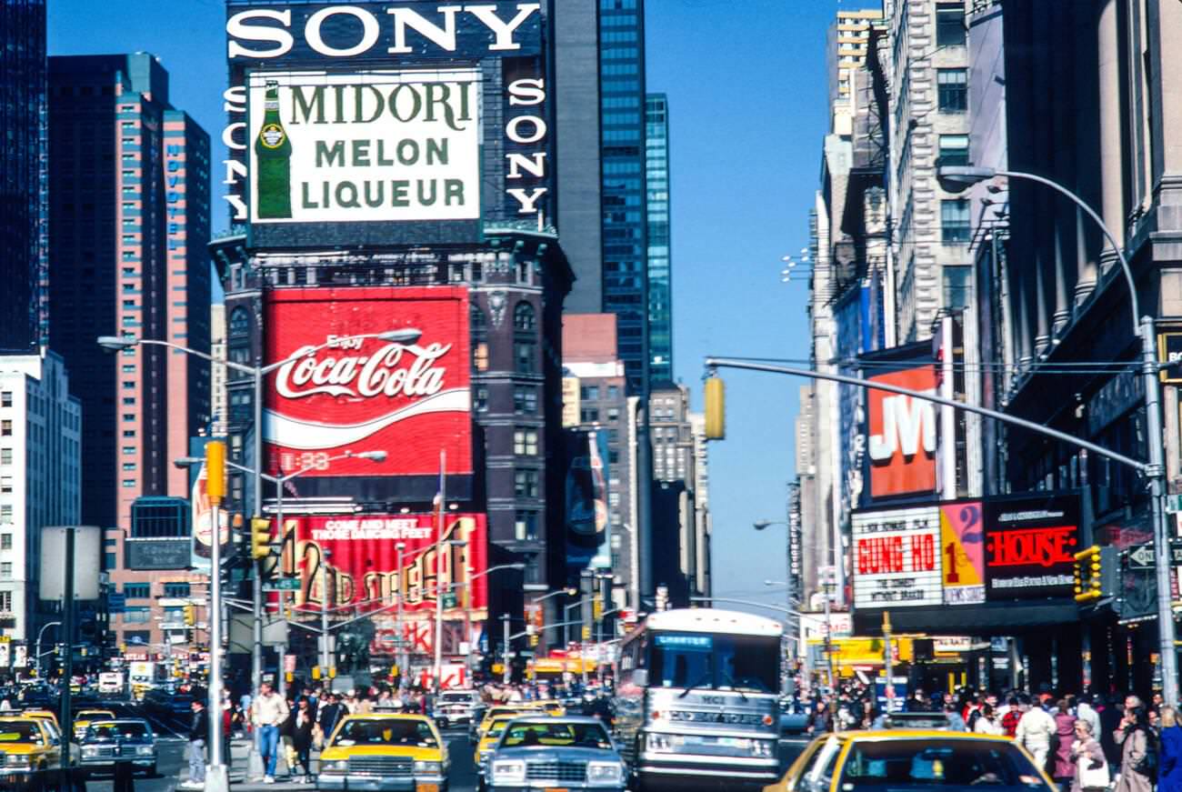 View Of Times Square, Manhattan, 1986