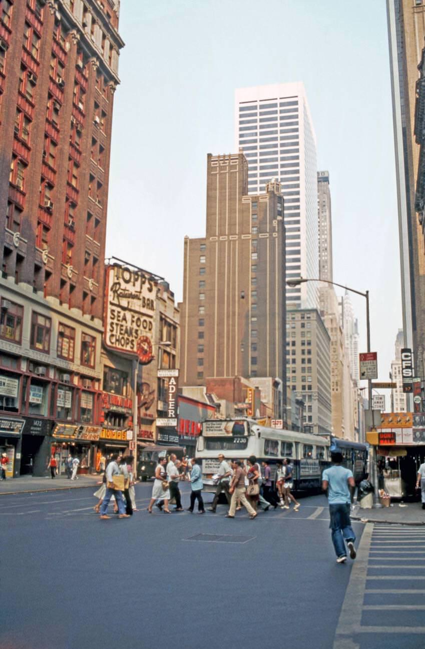 A View Looking South Down Broadway, Times Square Area, Manhattan, 1980