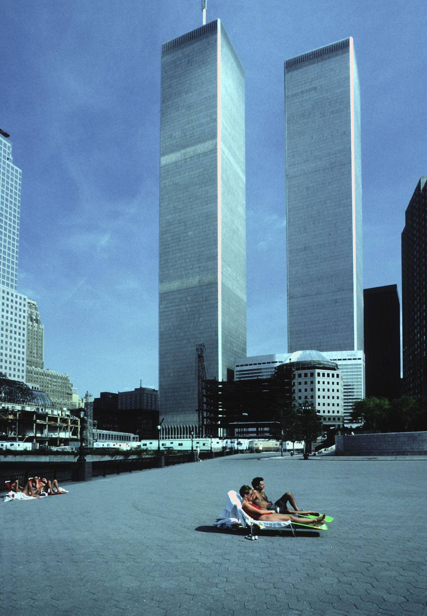 World Trade Center From Battery Park, Manhattan, 1985
