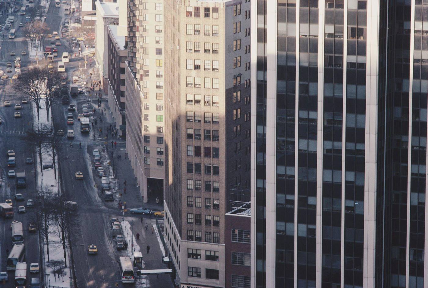 Broadway In New York City, Looking North From The Junction With 60Th Street, Manhattan, 1984