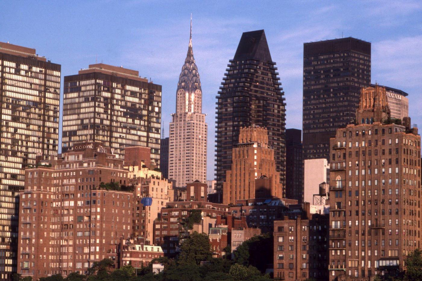 View Of The Skyscrapers Of Manhattan, Manhattan, 1989.