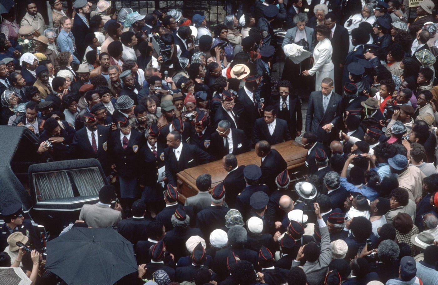 Funeral Of Count Basie In Harlem, Manhattan, 1984.