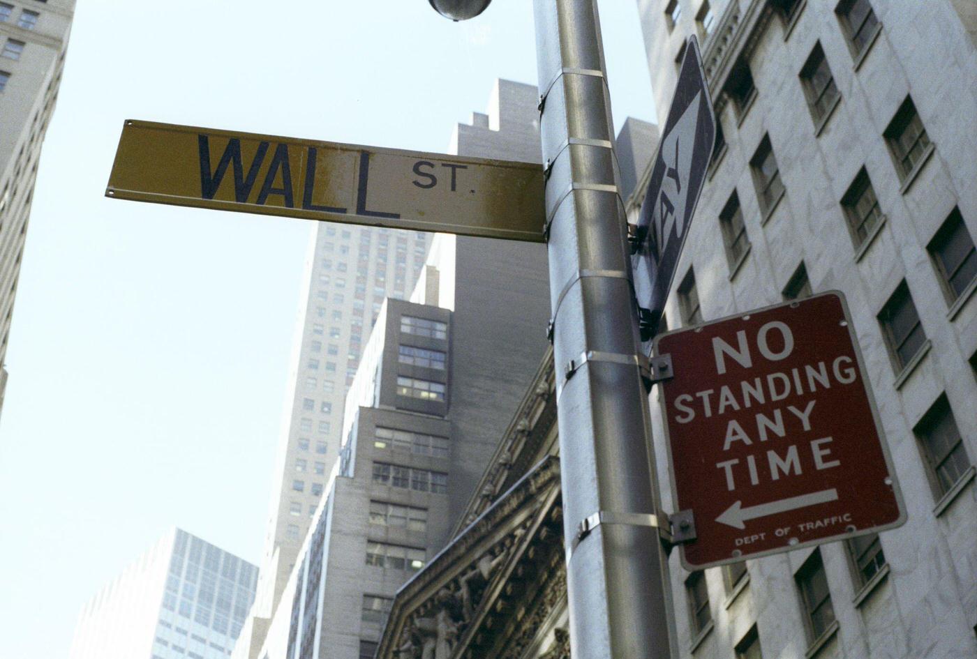 No Standing Any Time Sign On Wall Street, Manhattan, 1981