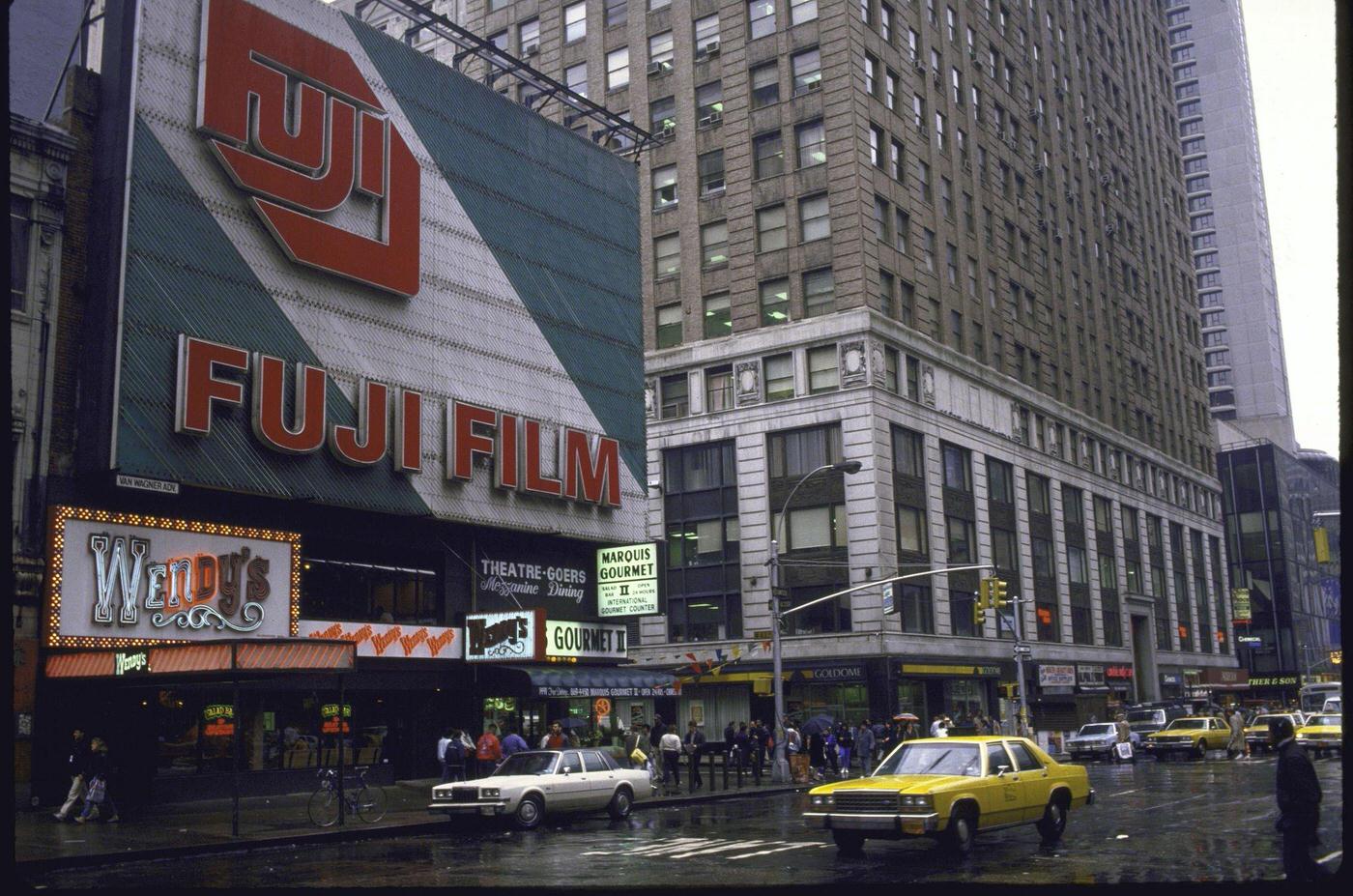 Japanese Fuji Film Being Advertised In Times Square, Manhattan