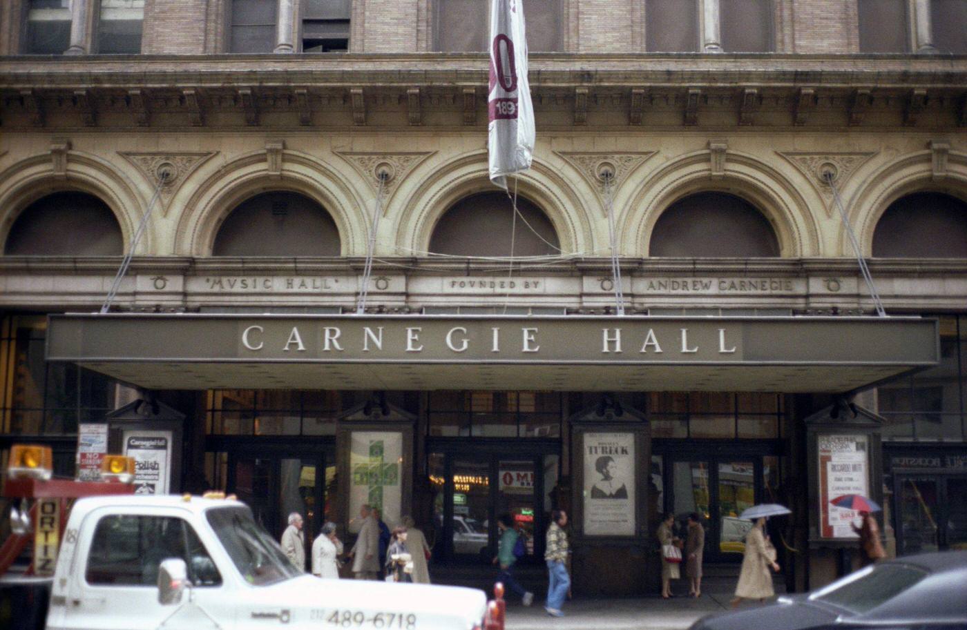Carnegie Hall, Manhattan, 1981