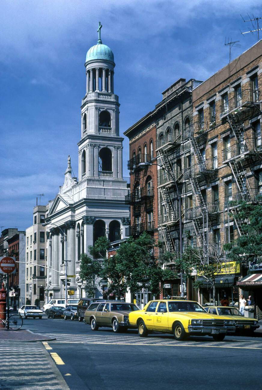 Our Lady Of Pompeii Church, Bleeker Street, Greenwich Village, Manhattan, 1988