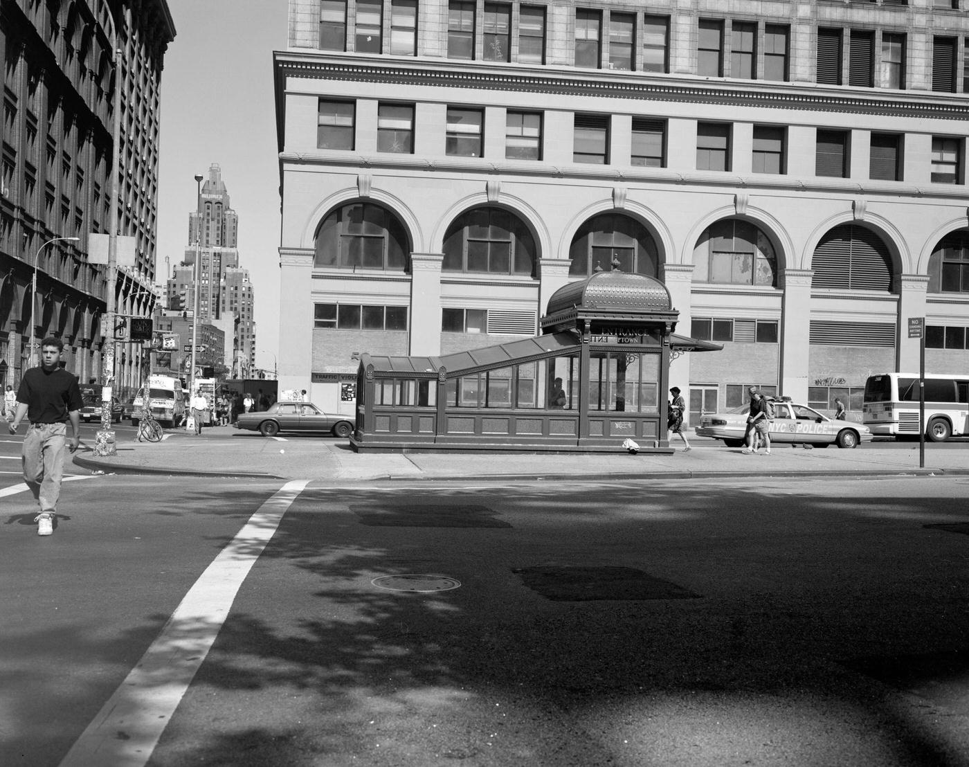 View Of The Astor Place Subway Kiosk, Manhattan, 1990