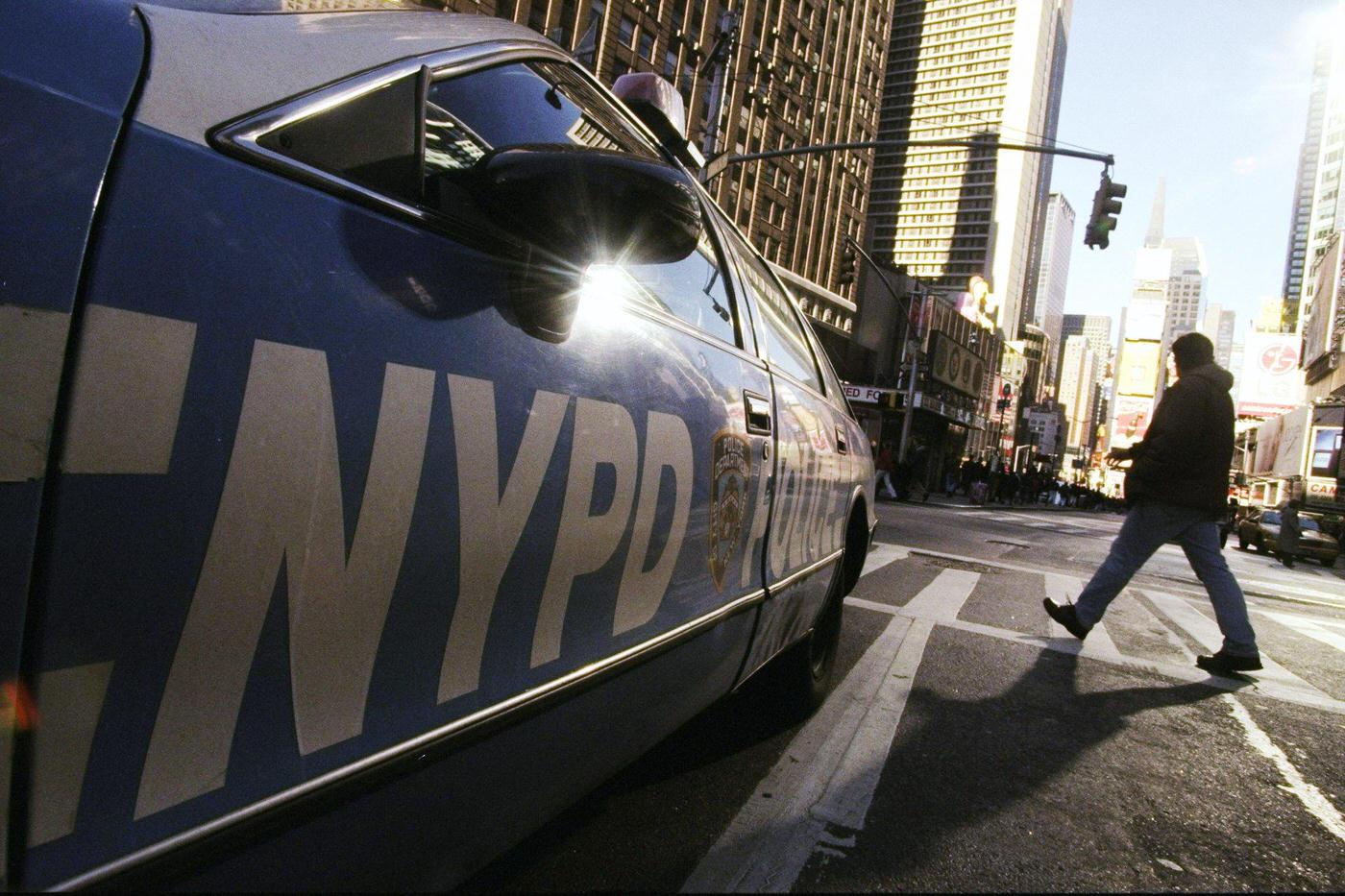 Police Presence In Times Square, Manhattan.