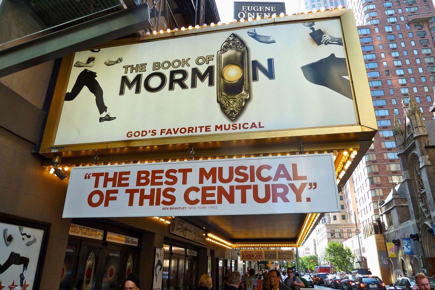 Musical Theatre Culture Broadway, Book Of Mormon, Manhattan.