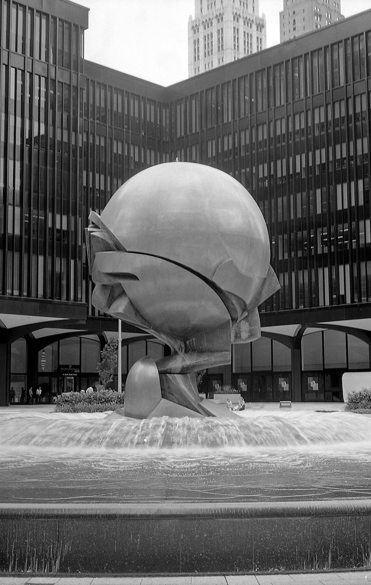 'The Sphere' At World Trade Center Plaza, Manhattan, 1997