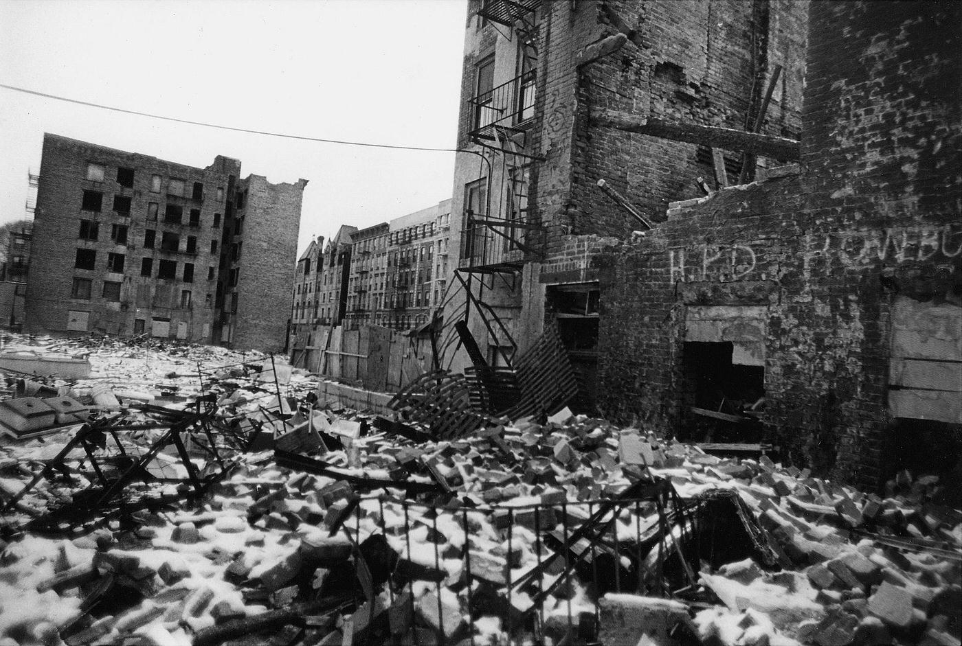 Abandoned Lot On East 8Th Street, Manhattan, 1990S