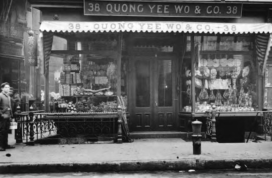 Store Front Of Quong Yee Wo &Amp;Amp; Co., Chinatown, 1903.