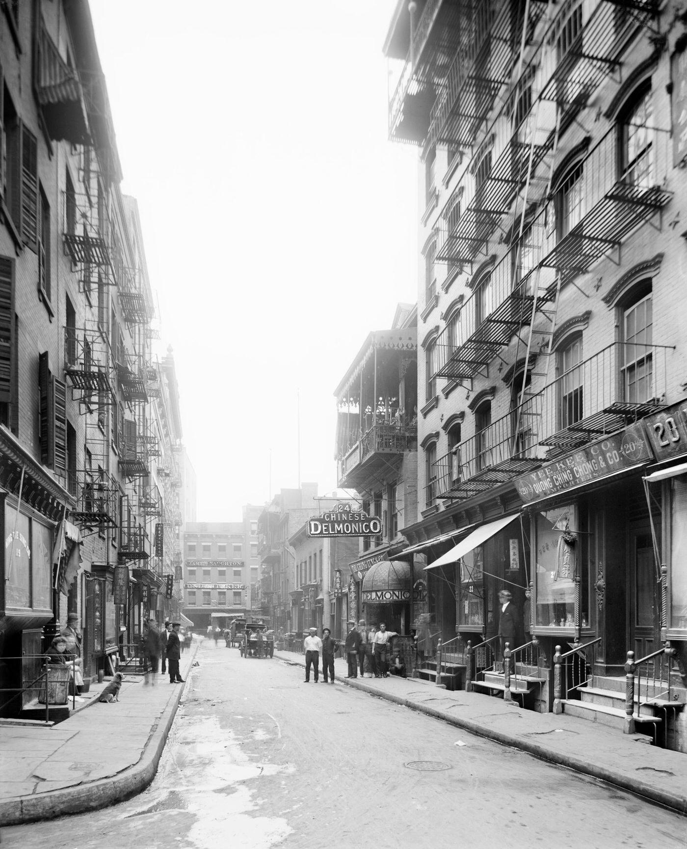 Pell Street, Chinatown, Manhattan, 1900
